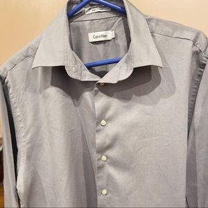 Calvin Klein Gray Button Down Shirt